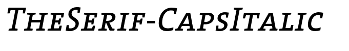 TheSerif-CapsItalic