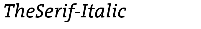 TheSerif-Italic