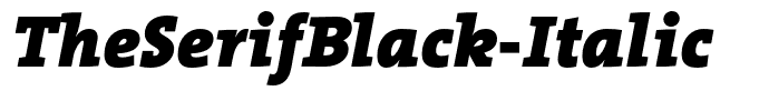 TheSerifBlack-Italic