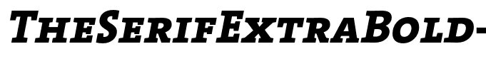TheSerifExtraBold-CapsItalic