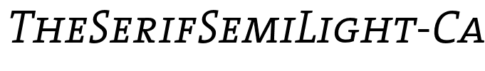 TheSerifSemiLight-CapsItalic