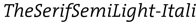TheSerifSemiLight-Italic