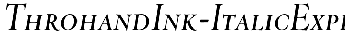 ThrohandInk-ItalicExpert