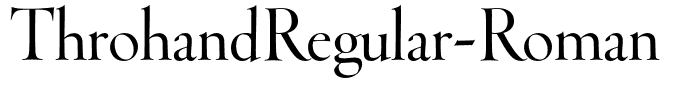 ThrohandRegular-Roman
