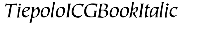 TiepoloICGBookItalic