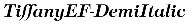 TiffanyEF-DemiItalic