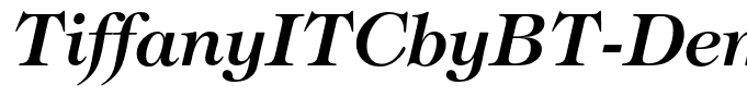 TiffanyITCbyBT-DemiItalic