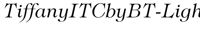 TiffanyITCbyBT-LightItalic