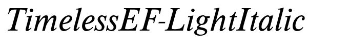 TimelessEF-LightItalic