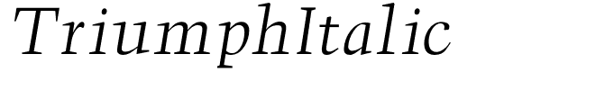 TriumphItalic