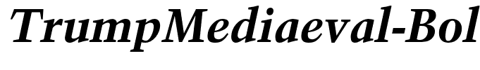 TrumpMediaeval-BoldItalic
