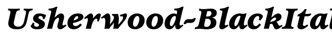 Usherwood-BlackItalic