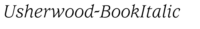 Usherwood-BookItalic