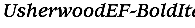 UsherwoodEF-BoldItalic