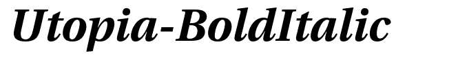 Utopia-BoldItalic