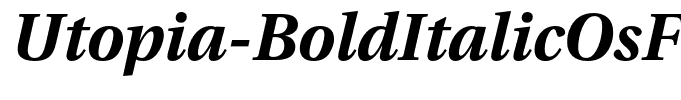 Utopia-BoldItalicOsF