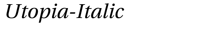 Utopia-Italic