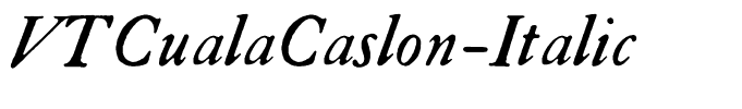 VTCualaCaslon-Italic