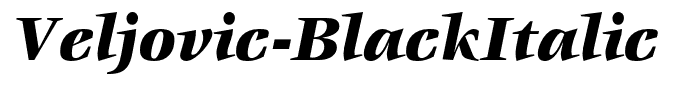 Veljovic-BlackItalic