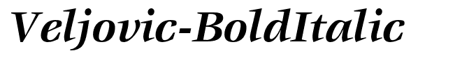 Veljovic-BoldItalic