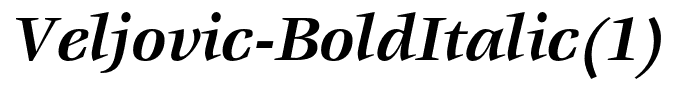 Veljovic-BoldItalic(1)