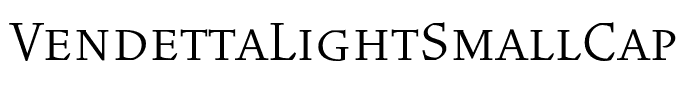 VendettaLightSmallCaps