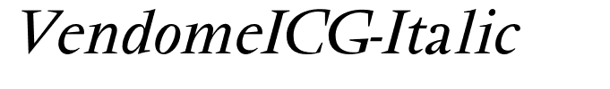 VendomeICG-Italic