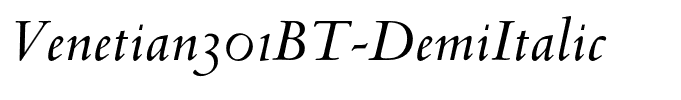 Venetian301BT-DemiItalic