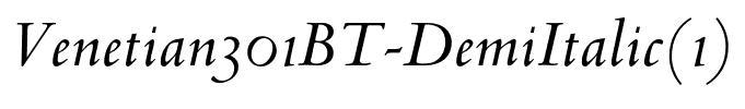 Venetian301BT-DemiItalic(1)
