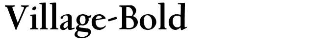 Village-Bold