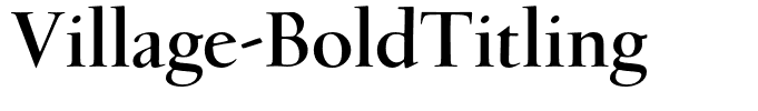 Village-BoldTitling