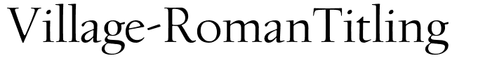Village-RomanTitling