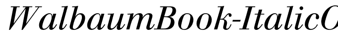WalbaumBook-ItalicOsF