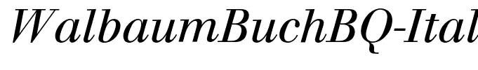 WalbaumBuchBQ-Italic