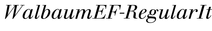 WalbaumEF-RegularItalic
