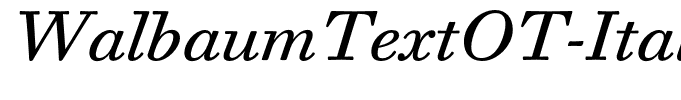 WalbaumTextOT-Italic