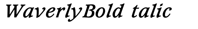 WaverlyBoldItalic