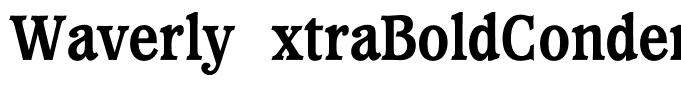 WaverlyExtraBoldCondensed