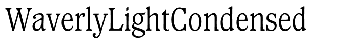 WaverlyLightCondensed