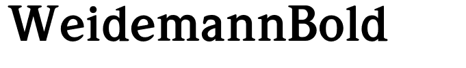 WeidemannBold