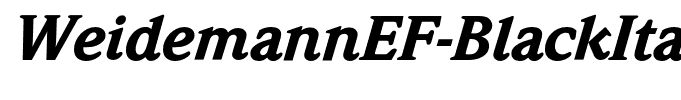 WeidemannEF-BlackItalic