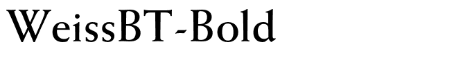 WeissBT-Bold