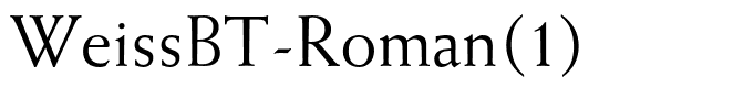 WeissBT-Roman(1)