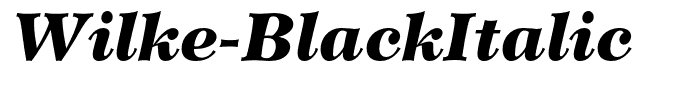 Wilke-BlackItalic