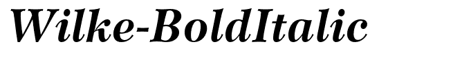 Wilke-BoldItalic