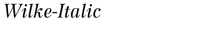 Wilke-Italic