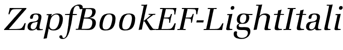 ZapfBookEF-LightItalic