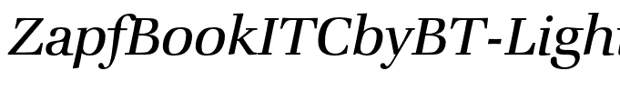 ZapfBookITCbyBT-LightItalic