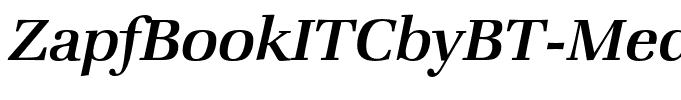 ZapfBookITCbyBT-MediumItalic