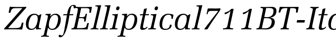 ZapfElliptical711BT-Italic